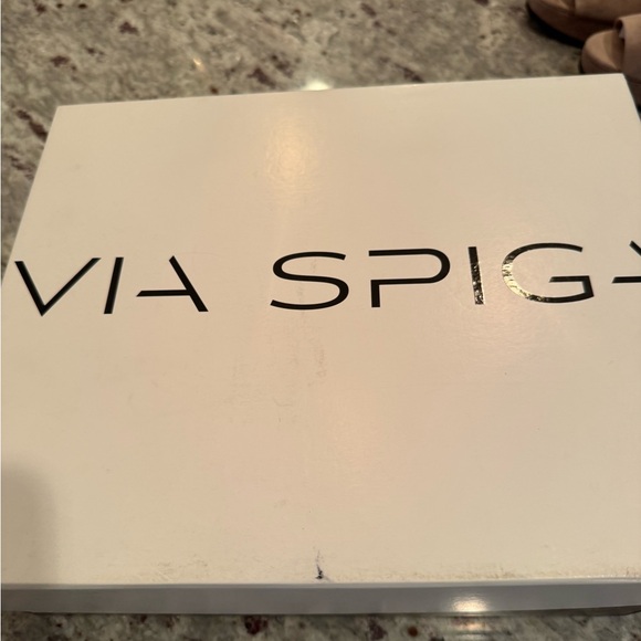 Via Spiga Wren Wedge Platform Sandals Antelope Suede 7M - BNWT! - Picture 2 of 8